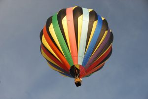 hot air balloon over Foley Alabama