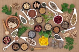 Healing herb and spice selection used in holisitc medicine